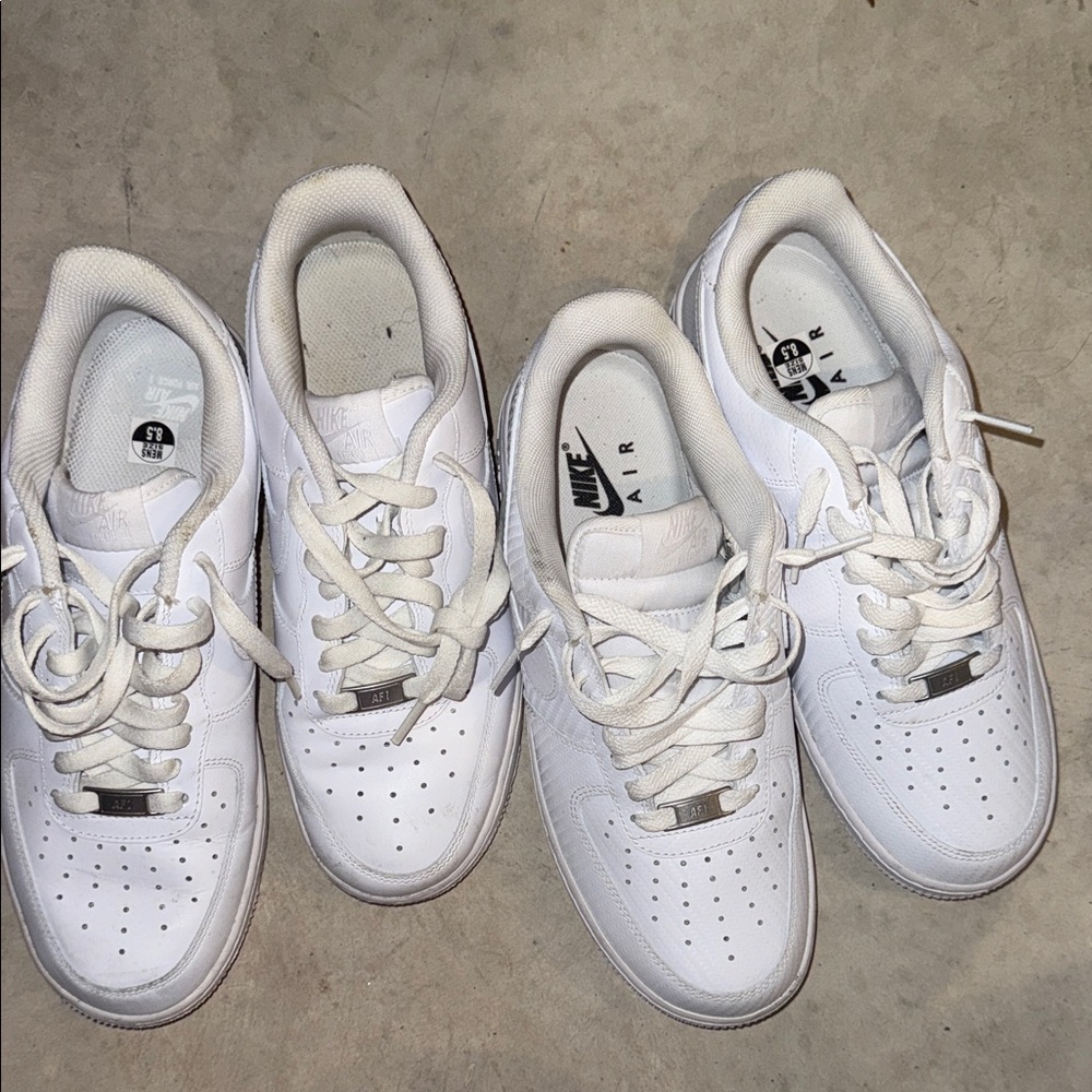 Men Nike Classic White Lace-Up Sneakers